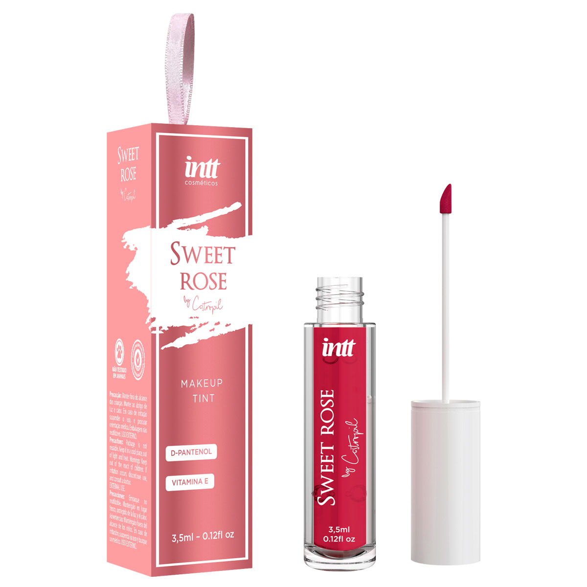 Lip Tint para Região Íntima com Vitamina E e D-Pantenol - Intt Tint Sweet Rose By Castropil | 3,5g - 2