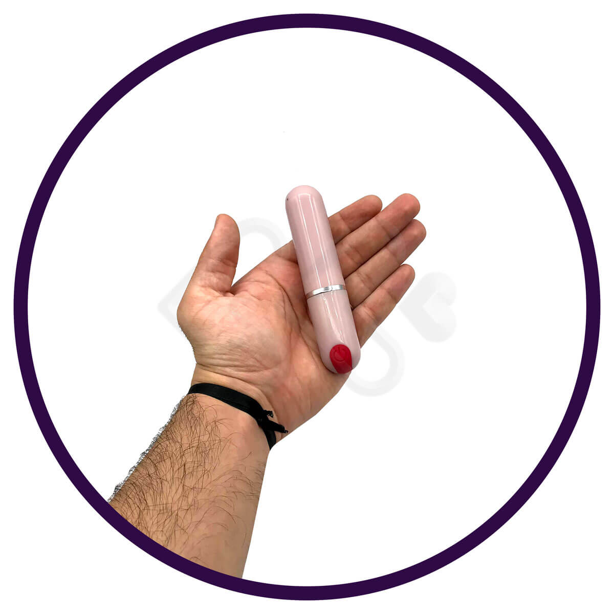 Lipstick Vibe Vibration Massager - Vibrador em Forma de Batom com 10 Modos de Vibração e Carregamento via USB - 5,2 x 1,9 cm - 7