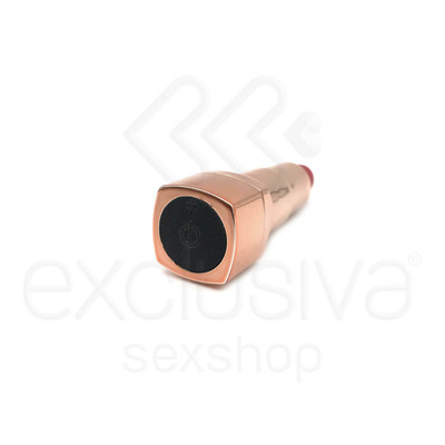 Foto 6 do produto Mini Vibrador em Forma de Batom Recarregável com 10 Modos de Vibração - Lipstick Vibratory Egg | 7,5 x 2,2 cm