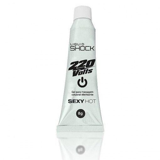 Gel para Massagem Corporal com Efeito Eletrizante - Liquid Shock 220 Volts - 8 g - 2