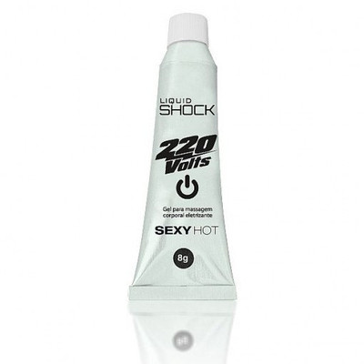 Foto 2 do produto Gel para Massagem Corporal com Efeito Eletrizante - Liquid Shock 220 Volts - 8 g