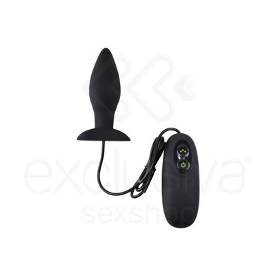 Foto 2 do produto Little Toys Recargeable Butt Plug - Plug Anal em Silicone Soft Touch com 10 Modos de Vibração e Controle Remoto - 9,8 x 3,2 cm