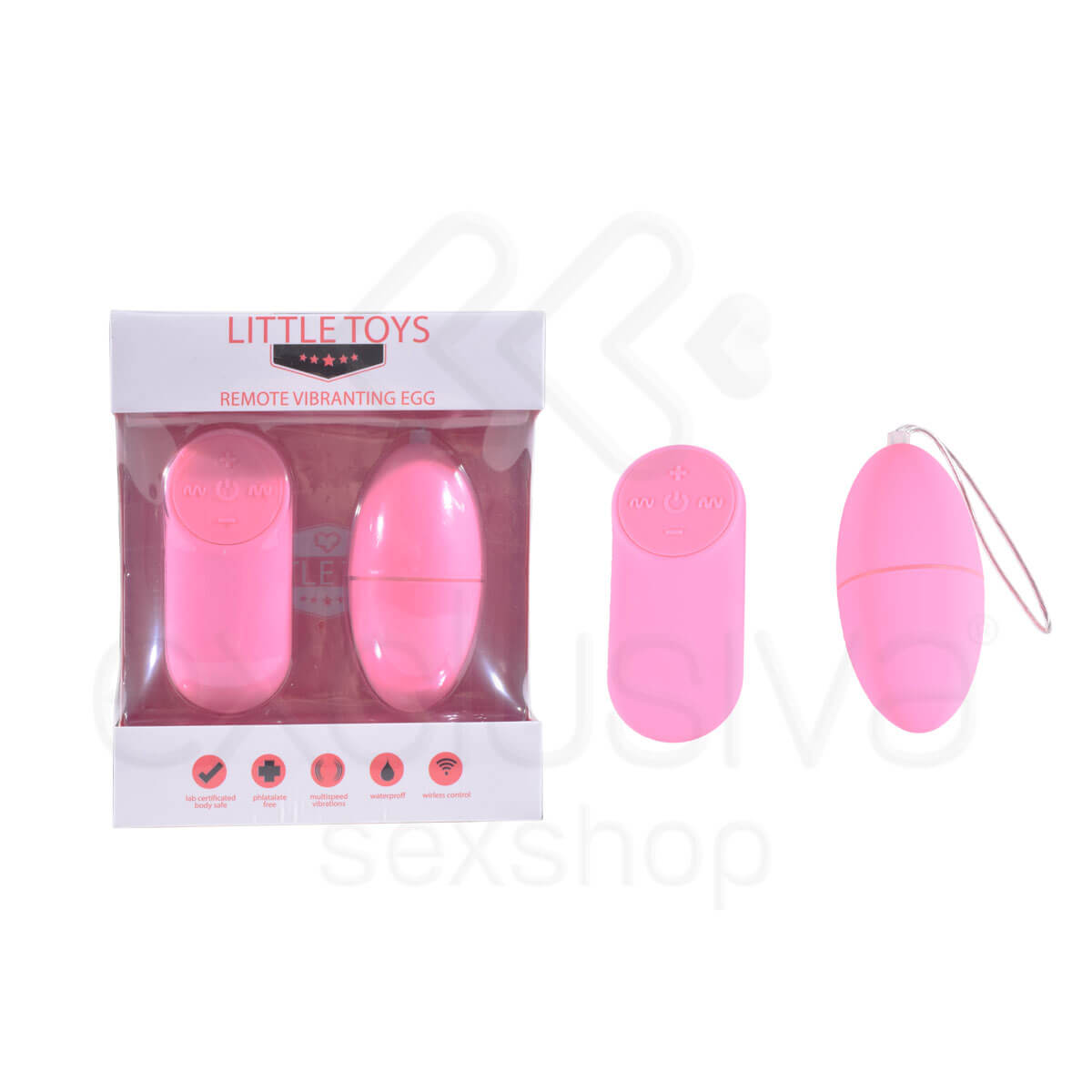 Cápsula Vibratória com 7 Modos de Vibração e Controle Remoto sem Fio - Little Toys Remote Vibranting Egg  |  7,5 x 3,5 cm | Disponível em 2 Cores - 1