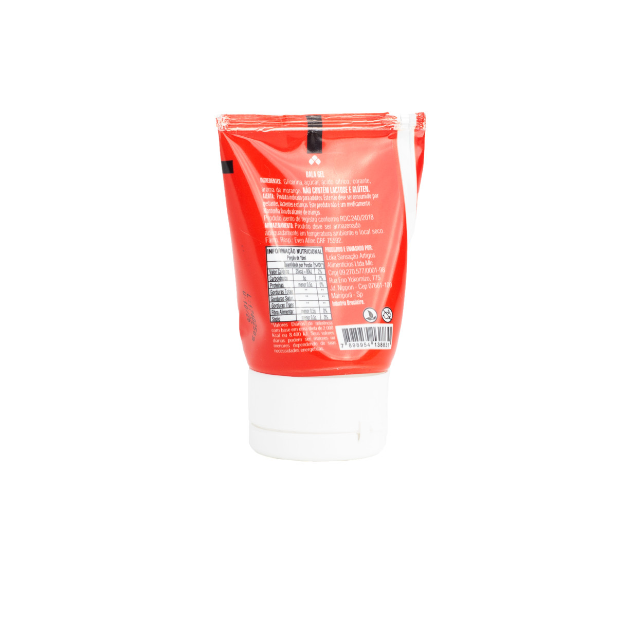 Bala Líquida em Gel com Sabor de Morango - Loka Sensação Kerkchup | 15ml - 2