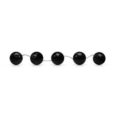 Colar Tailandês com 5 Bolas - Love Balls | Tamanho G | Cor: Preto