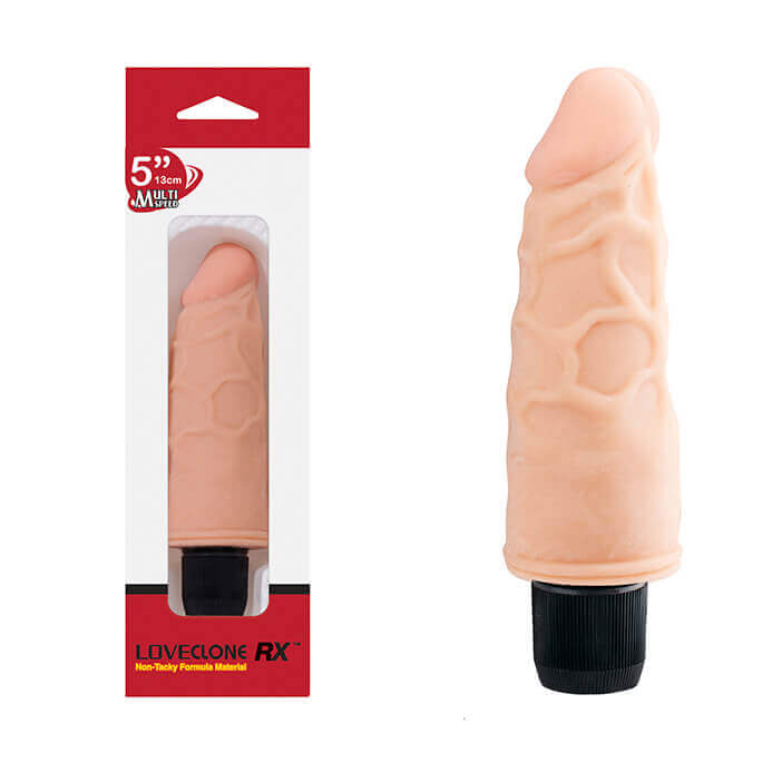 Love Clone RX - Prótese Peniana Realística com Vibração Única em Multivelocidade - 12 x 4,4 cm - 1