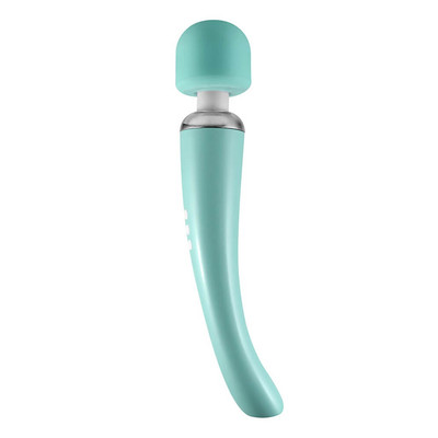 Foto 2 do produto Love Magic Elegance- Vibrador Massageador Recarregável com 20 Modos de Vibrações e 8 Velocidades - 29,5 x 5,5 cm | Cor: Verde