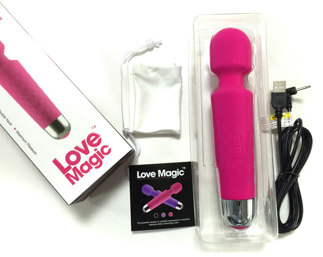 Love Magic - Massageador Erótico Recarregável em Soft Touch com 18 Funções de Vibração - 20 x 4 cm | Cor: Rosa - 3