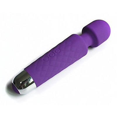 Foto 2 do produto Love Magic - Massageador Erótico Recarregável em Soft Touch com 18 Funções de Vibração - 20 x 4 cm | Cor: Roxo