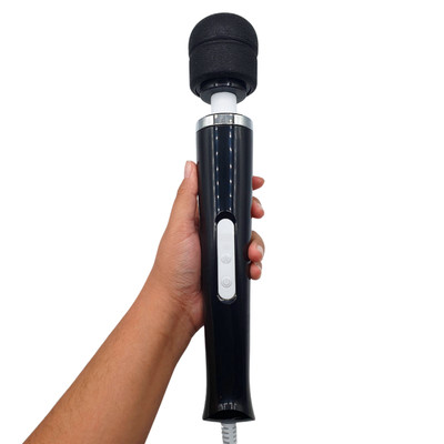 Foto 7 do produto Massageador Elétrico em Soft Touch com 10 Níveis de Vibração - Love Magic Wand | 32 x 5,6 cm | Disponível em 5 Cores