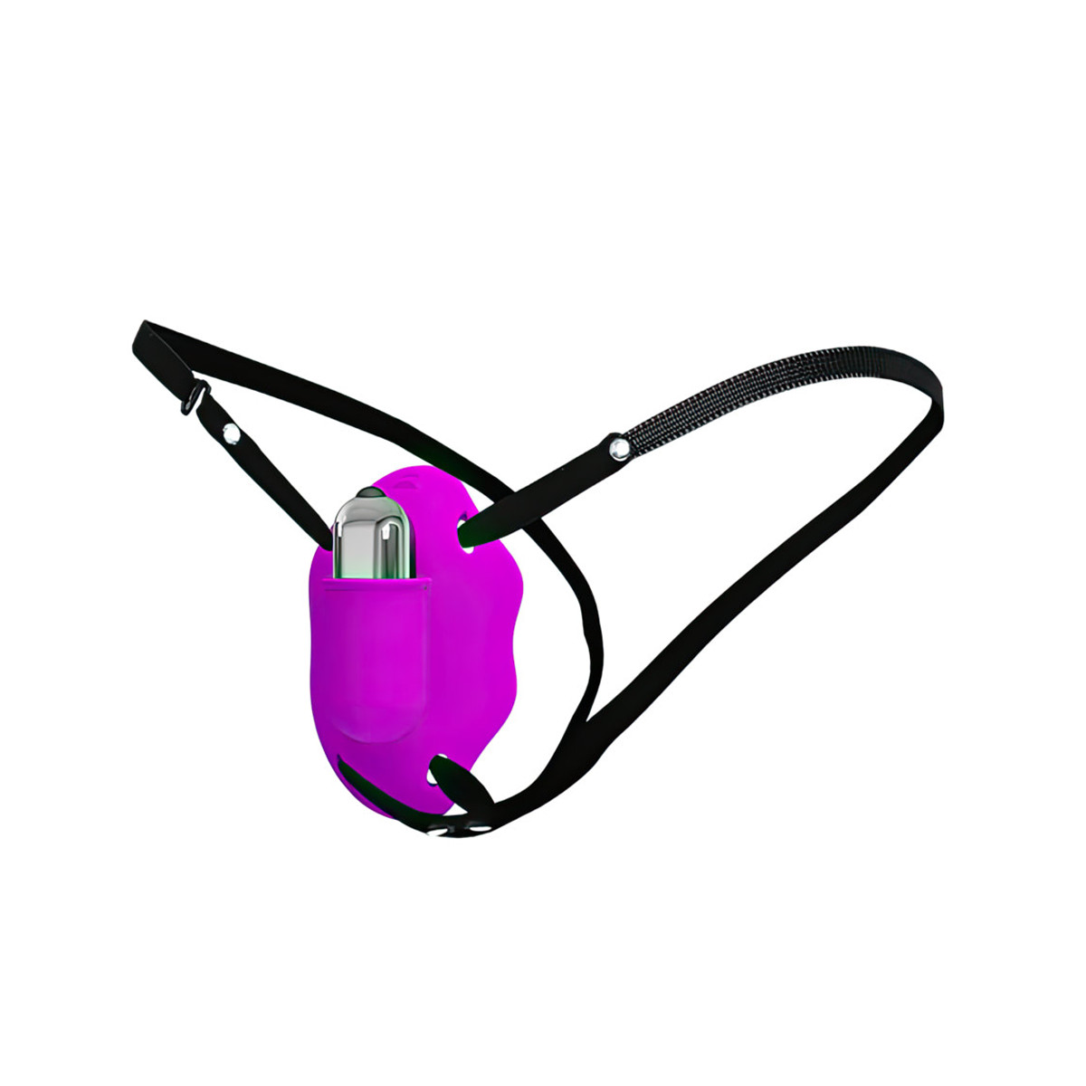 Estimulador de Clitóris e Cápsula Vibratória com 10 Modos de Vibração e Cinta Elástica Ajustável - LyBaile Love Rider | 10 x 7 cm - 2