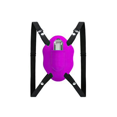 Estimulador de Clitóris e Cápsula Vibratória com 10 Modos de Vibração e Cinta Elástica Ajustável - LyBaile Love Rider | 10 x 7 cm