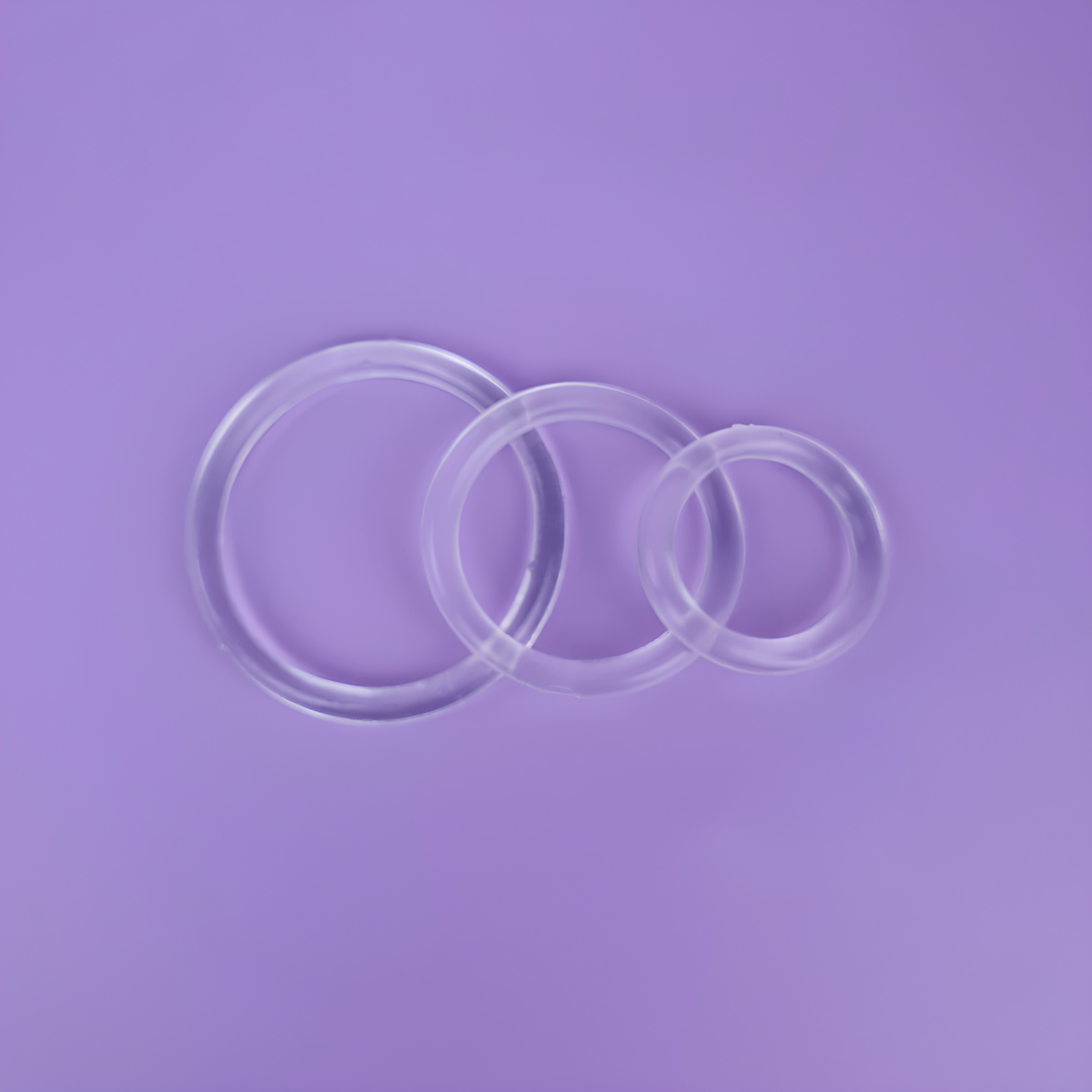 Conjunto de Anel Prolongador de Ereção em TPE Transparente - Love Ring | Tamanho P, M e G - 2