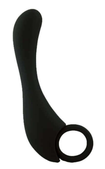 Lover - Estimulador de Próstata em Silicone Soft Touch com Alça de Segurança - 13,5 x 3,1 cm | Cor: Preto - 2