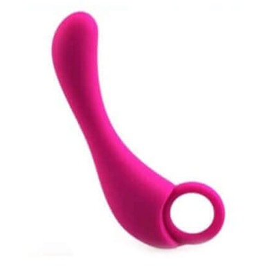 Foto 2 do produto Lover - Estimulador de Próstata em Silicone Soft Touch com Alça de Segurança - 13,5 x 3,1 cm  | Cor: Rosa