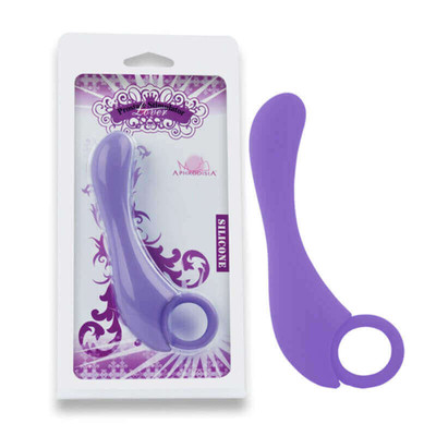 Lover - Estimulador de Próstata em Silicone Soft Touch com Alça de Segurança - 13,5 x 3,1 cm | Cor: Roxo