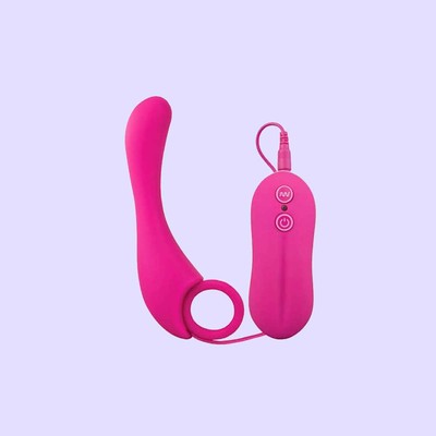 Estimulador de Próstata em Silicone com 10 Modos de Vibração e Controle Remoto - Lover | 10 x 2,4 cm | Disponível em 3 Cores