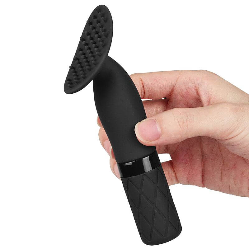 Estimulador de Clitóris em Silicone Atóxico com Cerdas Massageadoras, 7 Modos de Vibração e Recarregável - Lovetoy 0-Sensual Clit Jiggle | 14 x 2,6 cm - 7