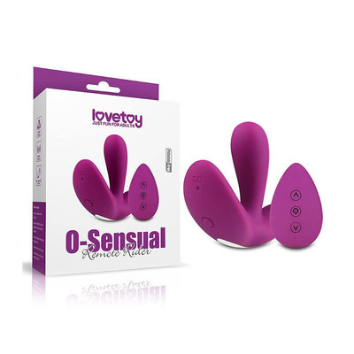 Foto 1 do produto Vibrador Estimulador de Ponto G, Clitóris e Ânus com 11 Modos de Vibração e Controle Remoto Sem Fio - Lovetoy 0 Sensual Remote Rider | 5,4 x 2,1 cm