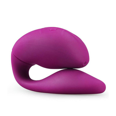 Foto 2 do produto Vibrador de Casal em Silicone Aveludado com 11 Modos de Vibração e Controle Remoto Sem Fio - Lovetoy 0-Sensual Double Rush | 7 x 2,8 cm