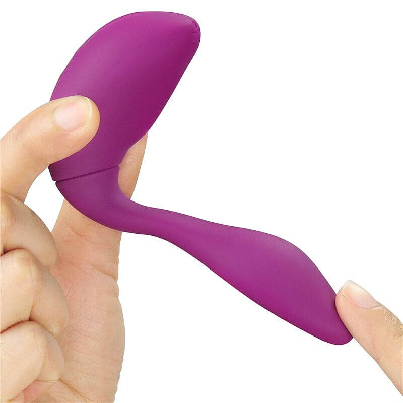 Vibrador de Casal em Silicone Aveludado com 11 Modos de Vibração e Controle Remoto Sem Fio - Lovetoy 0-Sensual Double Rush | 7 x 2,8 cm - 7