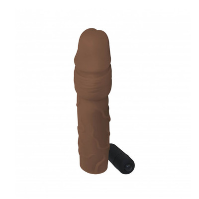 Foto 2 do produto Lovetoy 3 Xtra Thick - Capa Peniana Extensora com Preenchimento e Vibração na Ponta - 18 x 4 cm
