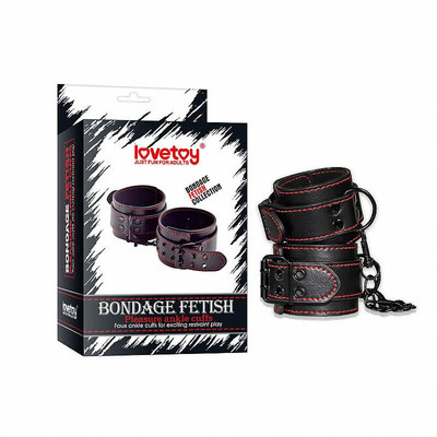Foto 1 do produto Lovetoy Bondage Fetish - Algema em Couro Sintético com Corrente
