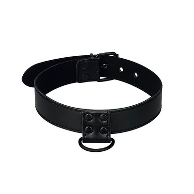 Foto 2 do produto Lovetoy Bondage Fetish Collection - Coleira em Couro Sintético com Corrente de Metal