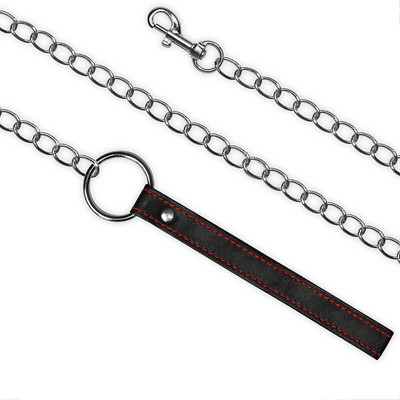 Foto 3 do produto Lovetoy Bondage Fetish Collection - Coleira em Couro Sintético e Vinil com Guia