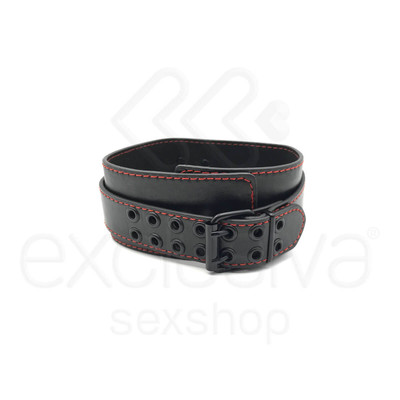 Foto 4 do produto Lovetoy Bondage Fetish Collection - Coleira em Couro Sintético e Vinil com Guia