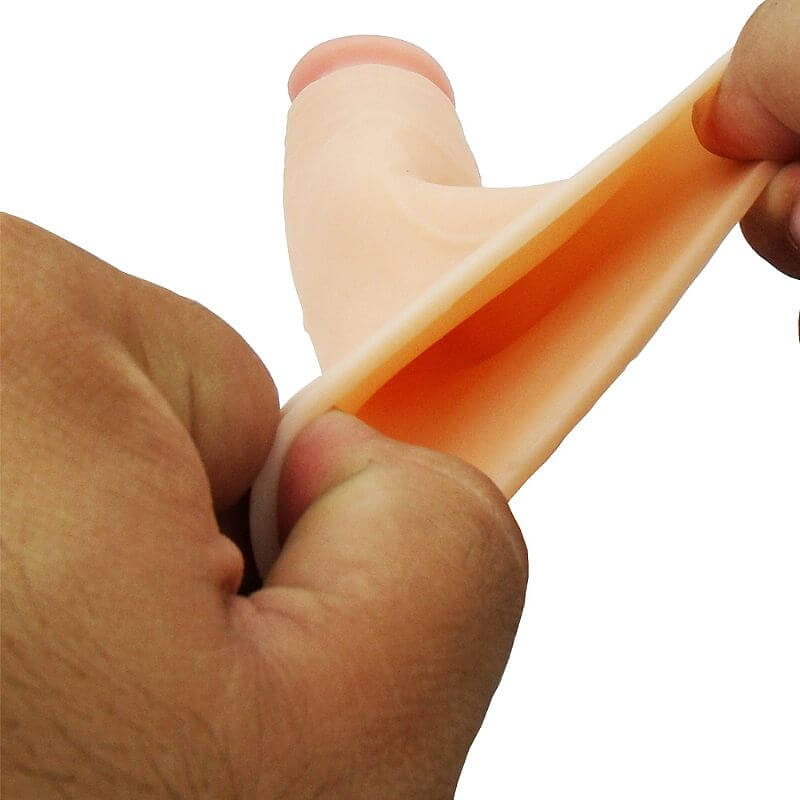 Lovetoy - Capa Peniana Extensora Cyberskin - 18,5 x 4,0 cm - 4