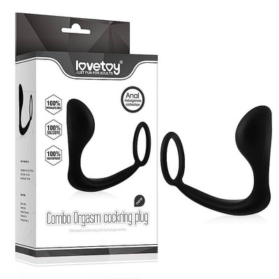 Lovetoy Cock Ring Plug - Estimulador de Próstata com Anel Peniano