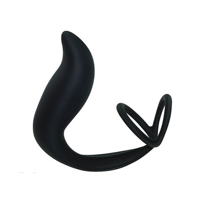 Foto 2 do produto Lovetoy Combo Double Cockring Plug  - Estimulador de Próstata com Anel Duplo