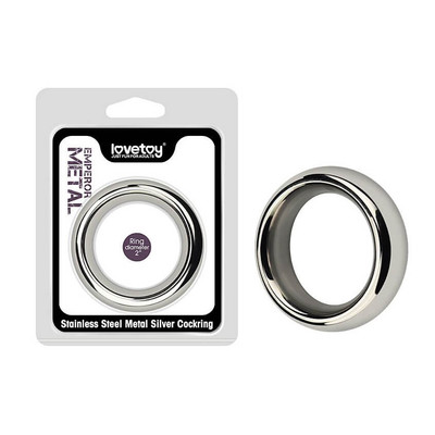Foto 1 do produto Lovetoy Emperor Metal 2'' - Anel Peniano em Aço Inoxidável - 6,8 cm