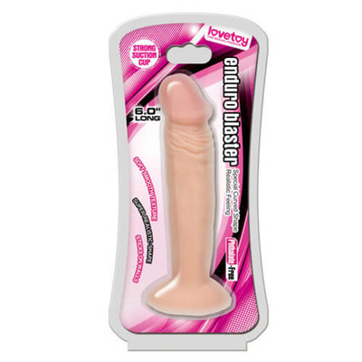 Foto 1 do produto Lovetoy Enduro Blaster - Prótese Realística com Glande Definida, Prepúcio, Veias Suaves e Ventosa - 15 x 3,5 cm