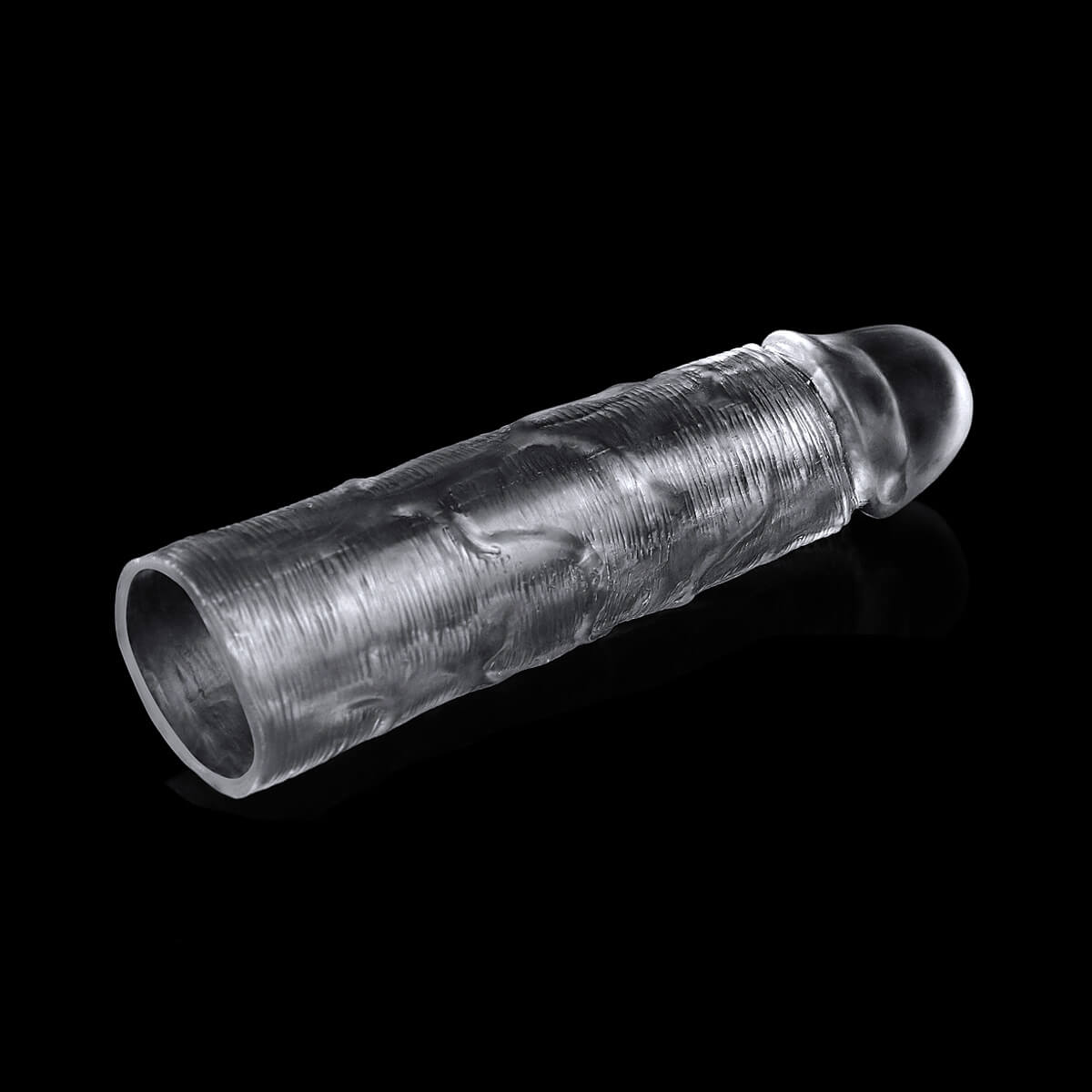 Capa Peniana Realística em Jelly Transparente - Lovetoy Flawless Clear +1 | 15 x 3,5 cm - 2