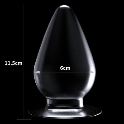 Foto 6 do produto Lovetoy Flawless Clear 4.5" - Plug Anal Transparente em TPE Atóxico - 10 x 6 cm