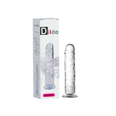 Prótese Peniana Transparente em TPE com Glande Definida, Veias Salientes e Ventosa - Lovetoy Flawless Clear 7.0/7.1 | 16,3 x 3,3 cm
