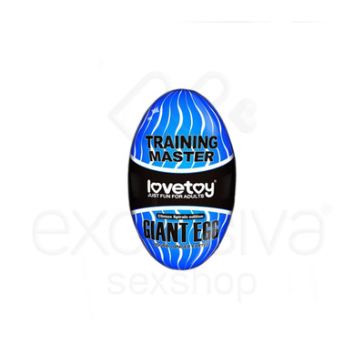 Lovetoy Giant Egg Climax Spiral Edition - Masturbador Masculino em Forma de Ovo com Textura Interna