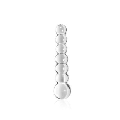 Foto 2 do produto Lovetoy Glass Romance - Plug Anal Escalonado Feito em Vidro - 15 x 3 cm | Cor: Transparente