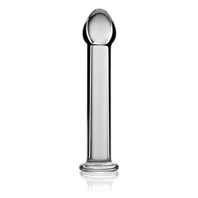 Foto 2 do produto Lovetoy Glass Romance - Plug Anal Liso Feito em Vidro - 16,5 x 3,4 cm | Cor: Transparente