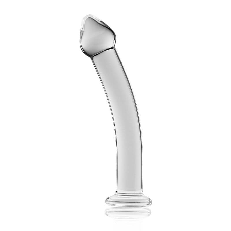 Lovetoy Glass Romance - Plug Anal Liso Feito em Vidro - 17 x 4 cm | Cor: Transparente - 2