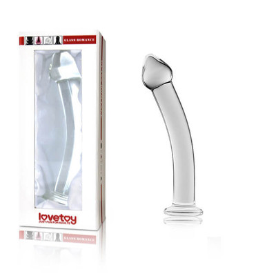 Foto 1 do produto Lovetoy Glass Romance - Plug Anal Liso Feito em Vidro - 17 x 4 cm | Cor: Transparente