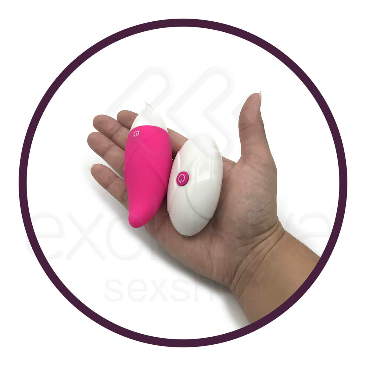 Lovetoy Ijoy Egg - Cápsula Vibratória com 10 Modos de Vibração e Controle Remoto sem Fio - 9,7 x 3,3 cm | Cor: Rosa - 3