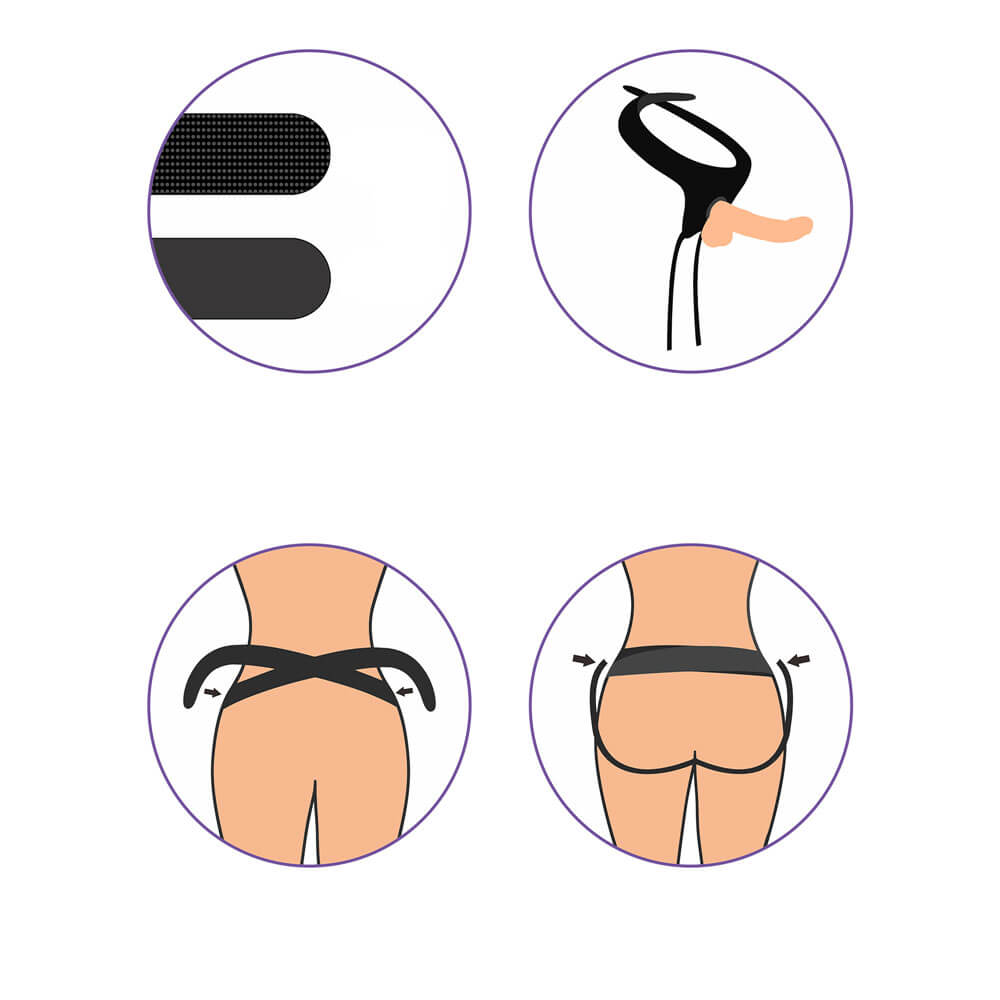 Cinta Peniana em Poliéster com Prótese Peniana Realística com Ventosa, Escroto e Glande Definida - Lovetoy Ingen Strap on Set 7.5  | 15,5 x 4 cm | Disponível em 2 Cores - 14