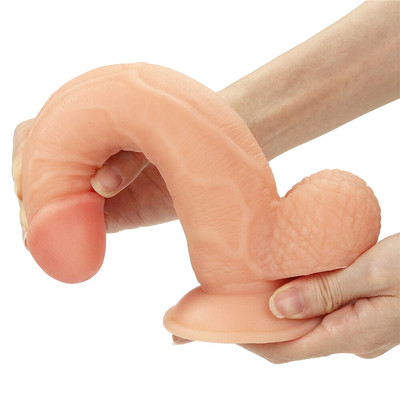 Foto 10 do produto Cinta Peniana em Poliéster e Prótese Peniana Realística com Ventosa, Escroto e Glande Definida - Lovetoy Ingen Strap on Set 8.5 | 17 x 4,5 cm | Disponível em 2 Cores