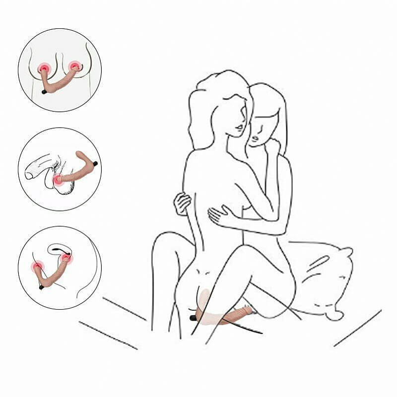 Penetrador Strap-On em Silicone e Bullet Recarregável com 10 Modos de Vibração - Lovetoy Joy | 15,3 x 3,6 cm - 5