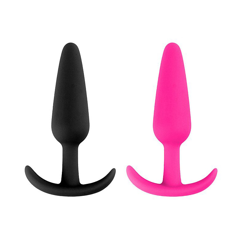 Plug Anal ''M'' com Formato Cônico em Silicone Aveludado - Sexy Import | 7,5 x 2,1 cm | Disponível em 2 Cores - 1