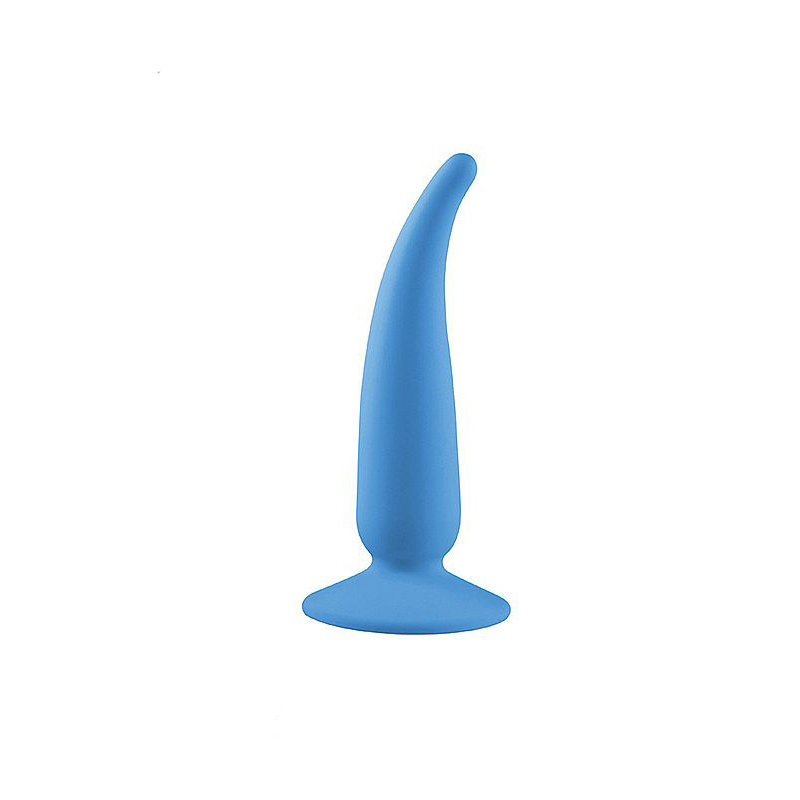 Lovetoy Lure Me - Plug Anal em Formato Cônico com Ventosa - 12,3 x 2,8 cm | Cor: Azul - 2