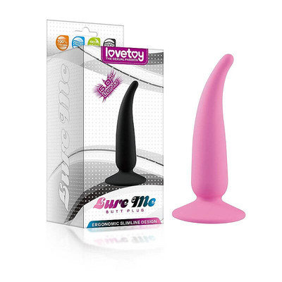 Lovetoy Lure Me - Plug Anal em Formato Cônico com Ventosa - 12,3 x 2,8 cm | Cor: Rosa